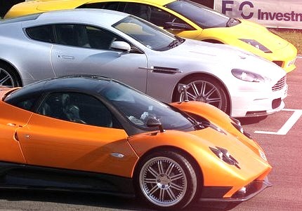 Aston Martin DBS, Pagani Zonda and Lamborghini Murcielago