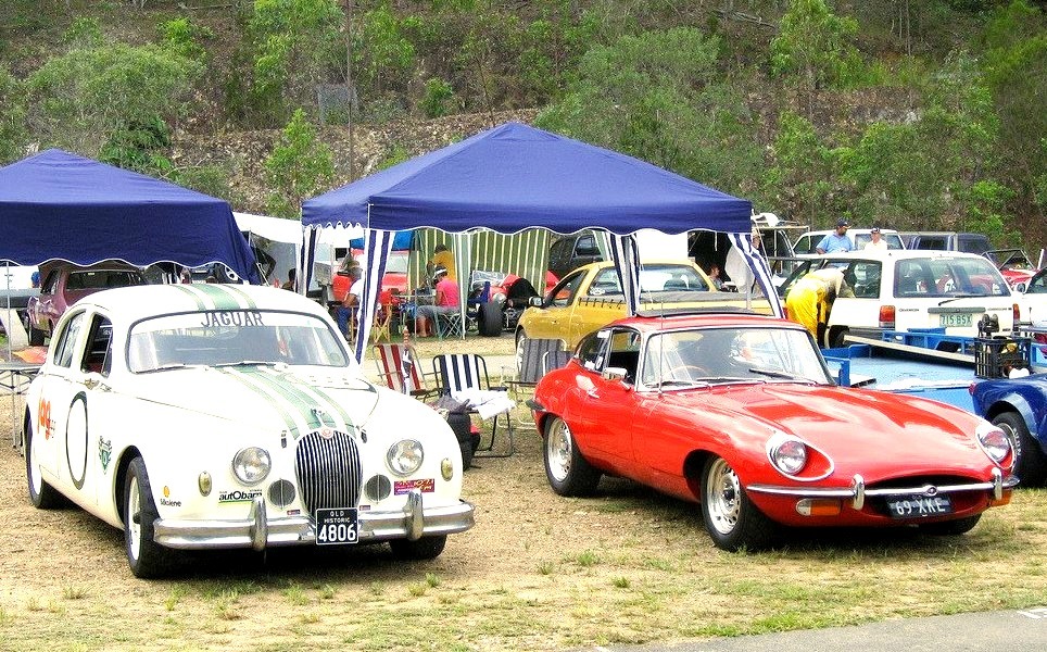 Jaguar Mk1 and XKE